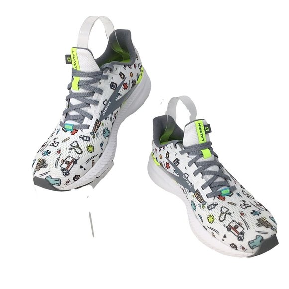Brooks Launch 8 Sneakers Running Shoes Nurse EMS Medical Women's Size 9 DNA - Picture 4 of 12